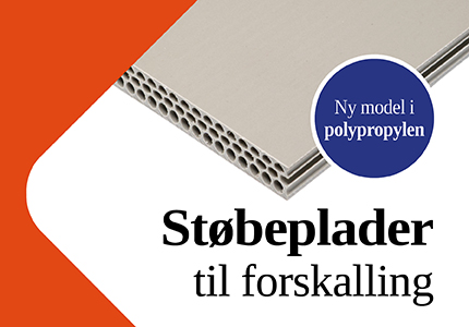 Støbeplader til forskalling